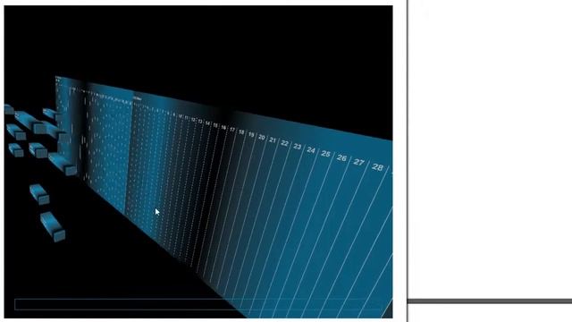 three.js css3d sample - 3d gantt chart смотреть онлайн