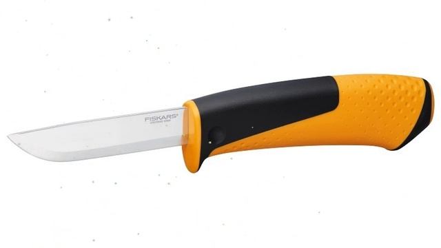 Универсальный нож с точилкой (Fiskars) обзор 1023618 производитель Fiskars Group (Финляндия)