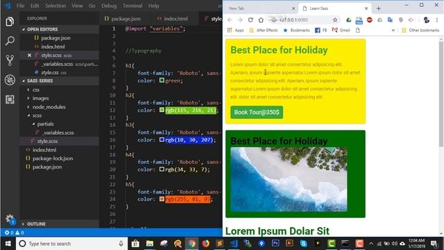 Sass Partials and Imports | Sass Tutorial in Hindi (2019) [#3] смотреть онлайн