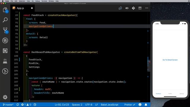 Combining Navigators #2 | React Navigation V3 | React Native Tutorial смотреть онлайн