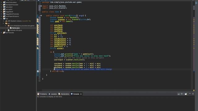 War (Card Game) in Java - Beginner Java Programming - No Talking - Part 1 смотреть онлайн
