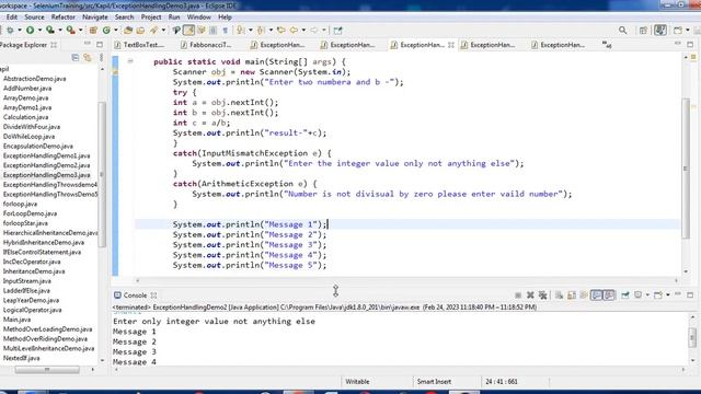 What is Exception Handling in java ||Automation Testing full course #26 || Software Testing by Sumi смотреть онлайн