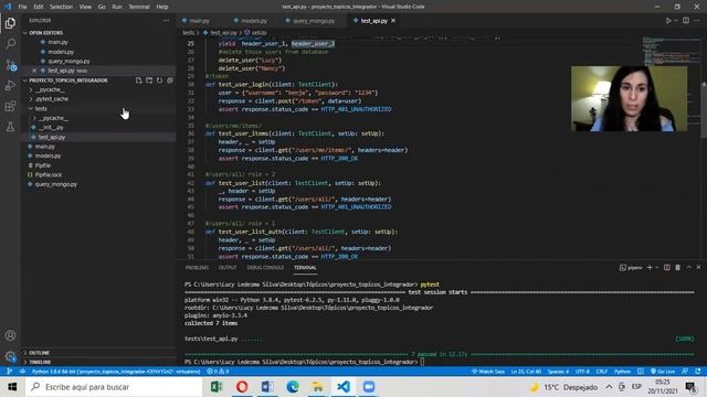 Unit Test con Pytest y FastAPI con autenticación смотреть онлайн