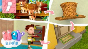 Trois Petits Chats! KARAOKÉ | Chant d'animaux | HeyKids Francais - Chansons Pour  Enfants
