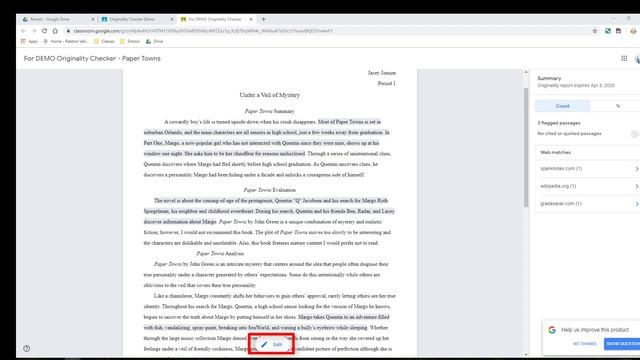 Google Classroom Originality Reports Plagiarism Checker - How to Use & How It Compares to Turnitin смотреть онлайн