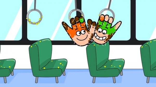 Wash Hands - Wash your Hands Song - Cartoon - Healthy Habits - Nursery Rhymes - Kids Music - Genki