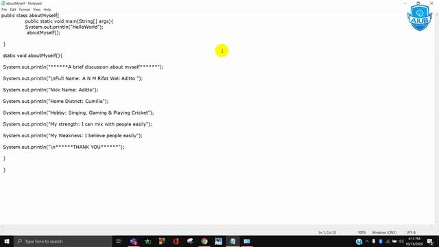 How to Run Java Program from Notepad | Java Bangla Tutorial | Rifat Wali Aditto | AIUB SOLUTION смотреть онлайн