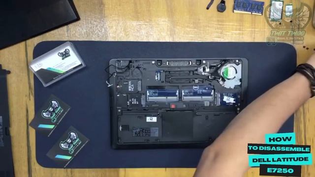 DELL LATITUDE E7250 DISASSEMBLE PRT 1 смотреть онлайн