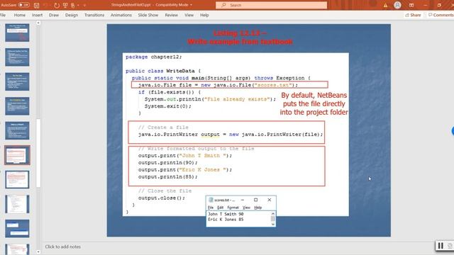 Java Video Lecture 9 - Text File I/O смотреть онлайн