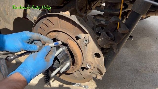 Rear Hub Bearing Assembly Replacement 07 Ford Edge 3.5L N/A Front Wheel Drive
