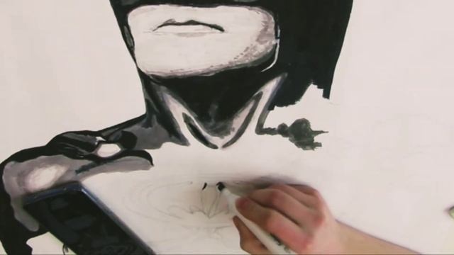 BATMAN. ART MARVEL. sketching markers. markers art смотреть онлайн