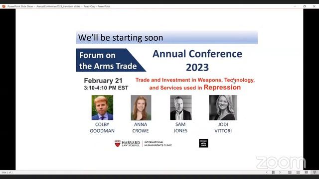 Forum on the Arms Trade Annual Conference смотреть онлайн
