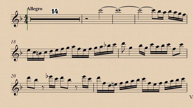 1. Allegro - Alto Recorder Concerto GWV 323 - Christoph Graupner - Demo and Backing Track. смотреть онлайн