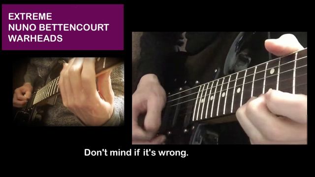 【EXTREME Nuno Bettencourt / WARHEADS】Mini Guitar Cover | Fender stratocaster EMG 85 /BOSS GT1 смотреть онлайн