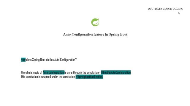 Spring Boot Auto Configuration Feature | @SpringBootApplication annotation | With Demo смотреть онлайн