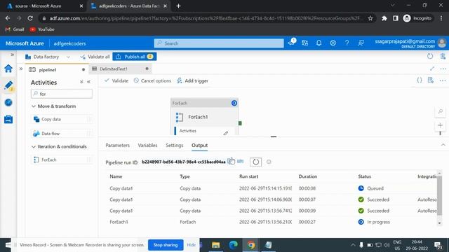#13. How to stop CopyActivity in ForEach if fails |Best Example |AzureDataFactory Tutorial | смотреть онлайн