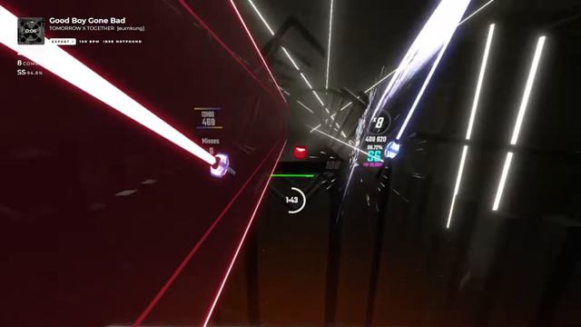 [Beat Saber] TXT - Good Boy Gone Bad Expert+ Gameplay смотреть онлайн