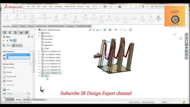 #SolidWorks #Motion #Simulation #tutorial #contact #mate #advanced Mates #birthdaywishes #birthday