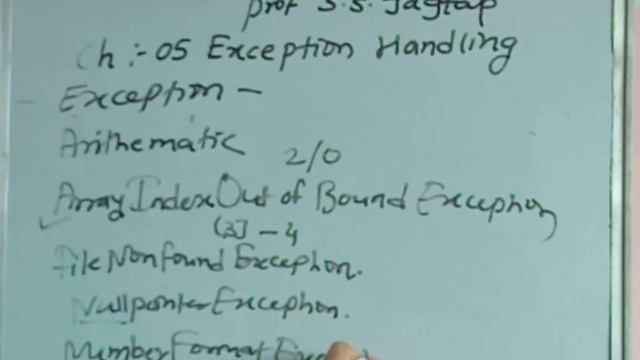 Java-Chapter-05 Exception Handling смотреть онлайн