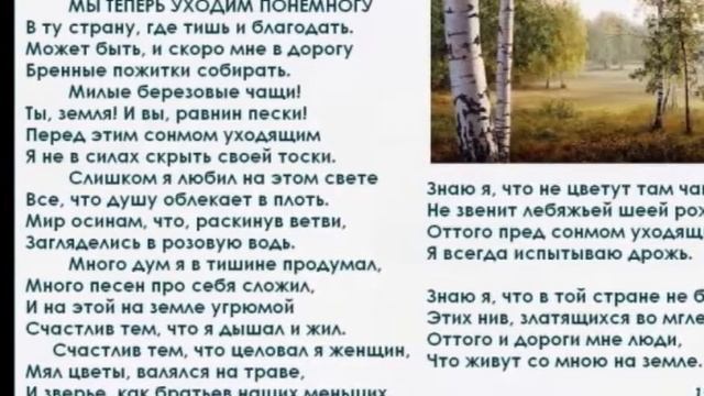 Авт исп Михаил Оводов - Мы теперь уходим понемногу - Есенин С. А смотреть онлайн