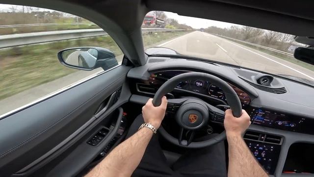 PORSCHE TAYCAN 4S AUTOBAHN TOP SPEED POV// BY MOSCARBLOG смотреть онлайн
