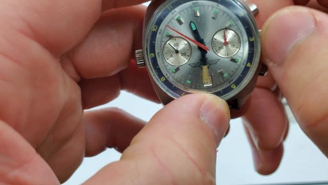 Shturmanskie Vintage USSR Russian Soviet watch Poljot Chronograph 3133 7340 смотреть онлайн
