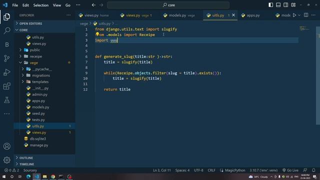 22. Add Unique Slug in Django - Generate Slugs in Django | Django Tutorial 2023 смотреть онлайн