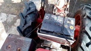 Установка аккумулятора на мотоблок Белорус 09 Н