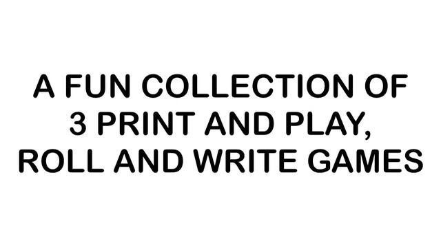 A great collection of 3 Print and Play, Roll and Write games. смотреть онлайн