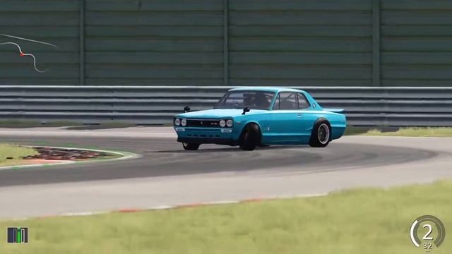 Assetto Corsa PC - Driftworks Nissan Skyline C10 Drift Practice [Logitech G29] смотреть онлайн