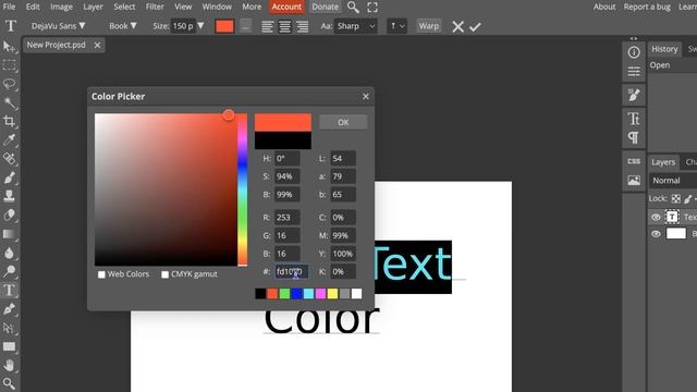 How To Change Text Color In Photopea смотреть онлайн