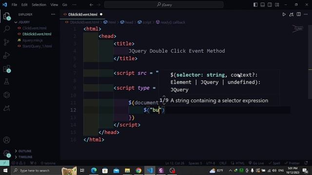 JQuery Event Methods | jQuery Double Click Event Method смотреть онлайн