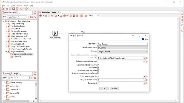 AutomationEdge GUI Automation RPA Bot for Google Single Stock Value (Method2) смотреть онлайн