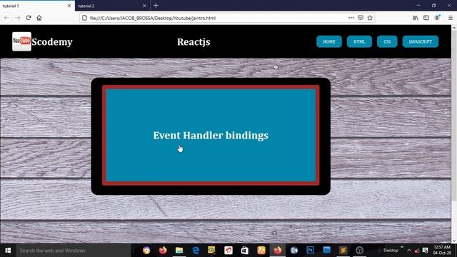 Event handlers in React (Day 10 of 100days of reactjs) смотреть онлайн