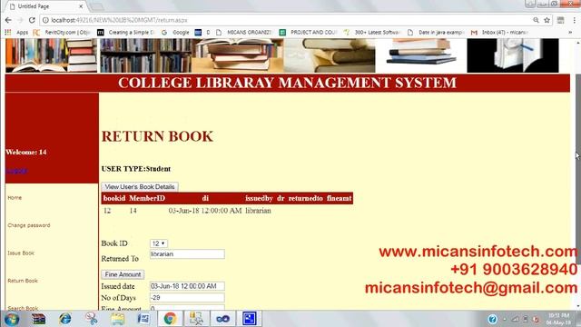 COLLEGE LIBRARY MANAGEMENT SYSTEM- IEEE PROJECTS 2018 смотреть онлайн