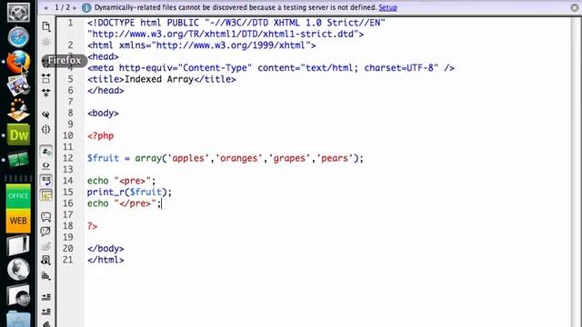 Indexed Array - Demo смотреть онлайн