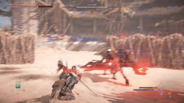 NG+ Horizon Forbidden West: Ultra Hard The Arena Legendary Shimmering Menace Challenge 00:57.507