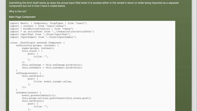 In React ES6, why does the input field lose focus after typing a character? смотреть онлайн