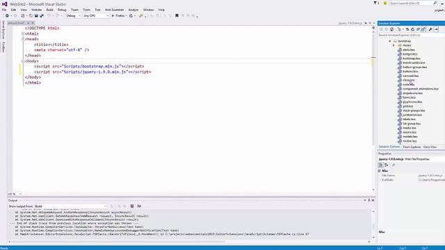 Create Twitter Bootstrap Project in Visual Studio 2015 смотреть онлайн