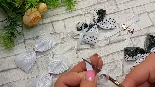 MK Школьные бантик/ Канзаши DIY/ laços de tita/ Crafty Ribbons/ Elegant School Bows ? смотреть онлайн