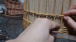 воздушная, ажурная плетеная корзина из бумажной лозы   #плетениеизгазет  #корзинка #мастеркласс