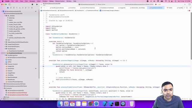 Adding Face detection using Google ML Kit library in iOS Apps | xCode | Swift смотреть онлайн