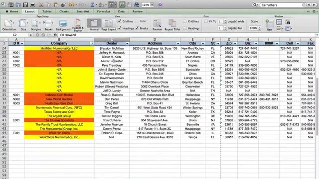 Freeze Rows & Columns in Excel for Mac 2011 смотреть онлайн