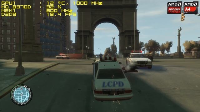Grand Theft Auto IV on AMD A-Series APU RICHLAND A4-6300 AND AMD RADEON HD 8370D Gameplay смотреть онлайн