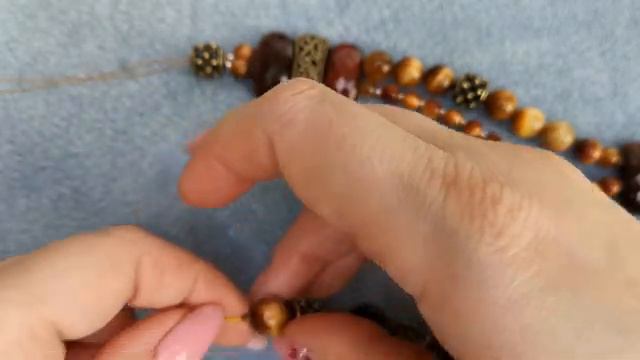 Колье с тигровым глазом своими руками (1) смотреть онлайн