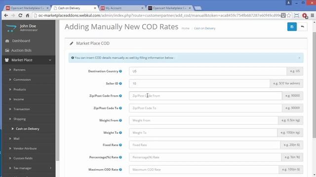 Opencart Multi-Vendor Marketplace COD Plugin смотреть онлайн