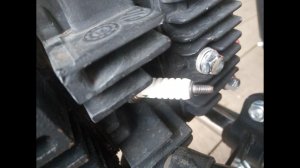 Свеча мопеда Альфа спустя 2200 км пробега