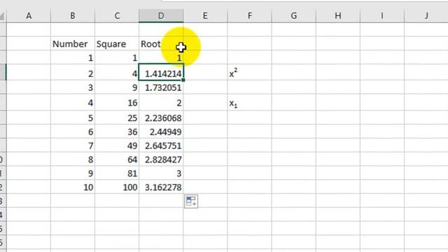 how to calculate square and square root in excel 2016 смотреть онлайн