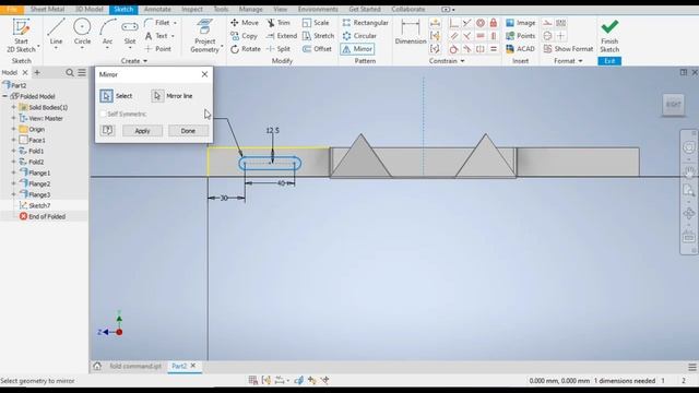 Sheet metal In Autodesk Inventor || Fold Command In Autodesk Inventor || Autodesk Inventor Tutoria смотреть онлайн