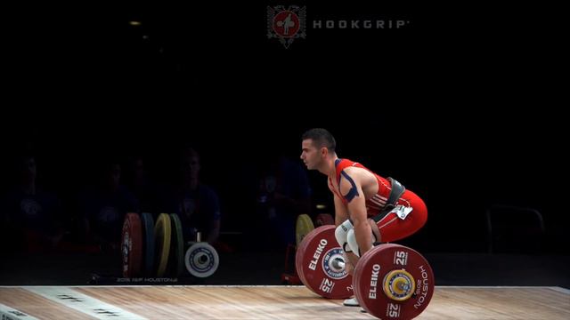 Briken Calja (69) - 177kg & 183kg Clean and Jerks @ 2015 Senior World Championships смотреть онлайн